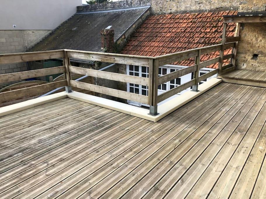 Agréable maison de pêcheur Port-en-Bessin-Huppain Exterior foto